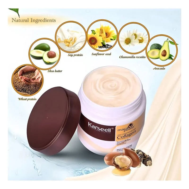 ✨MACA POWER KARSELL X 3 Und - COLAGENO CAPILAR REPARADOR x 500ml/16.9fl.oz✨