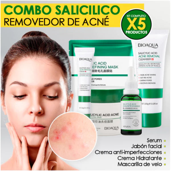 ⭐Nuevo Kit Limpieza Profunda Anti-Acne de Acido Salicílico Paga 3 lleva 5⭐