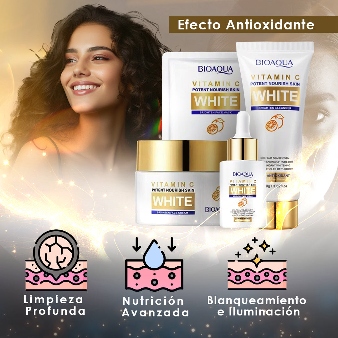 Nuevo Kit de Aclarante Premium  Vitamina C 4 en 1