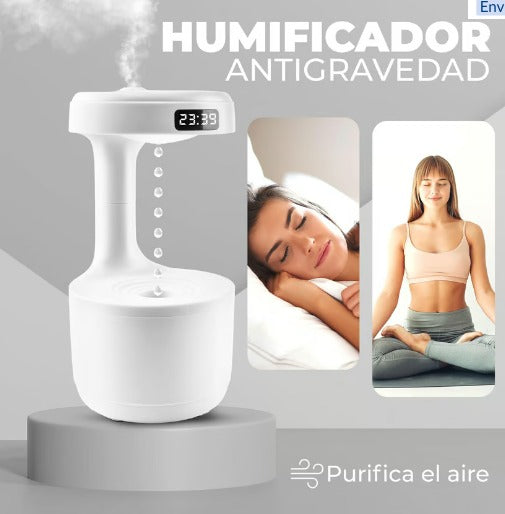 ✨HUMIDIFICADOR ANTIGRAVEDAD CON RELOJ💥